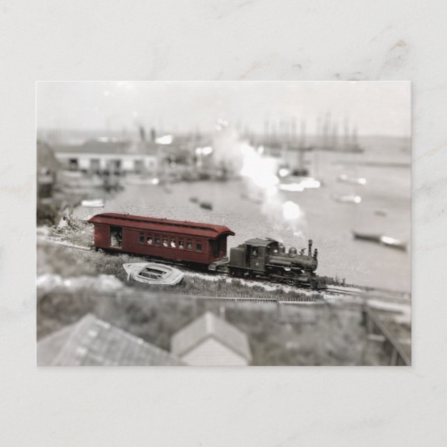 Nantucket Railroad Miniature Vykort (Framsida)