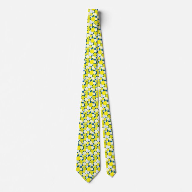 Nantucket Scallop Snäcka tie - blue & gult Slips (Framsida)