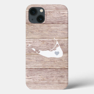 Nantucket Silhouette Rustic Wood