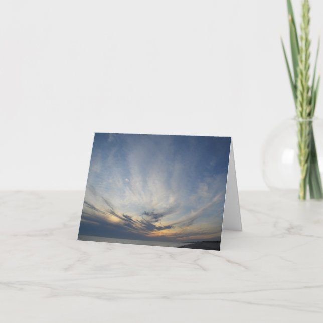 Nantucket solnedgång kort (Framsida)