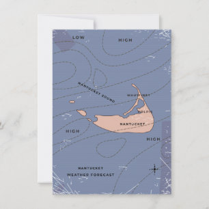 Nantucket USA, väder karta