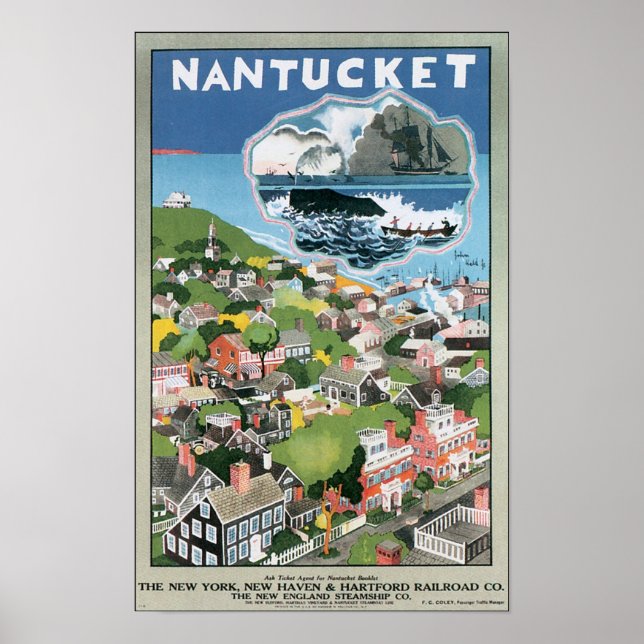 Nantucket Vintage resor Poster (Framsidan)