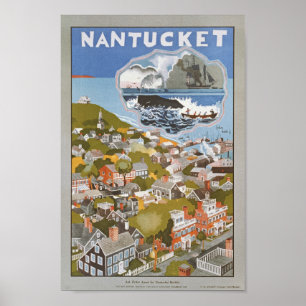 Nantucket Vintage Train resa Poster