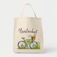 Nantucket vintagecykel i lavendelfält