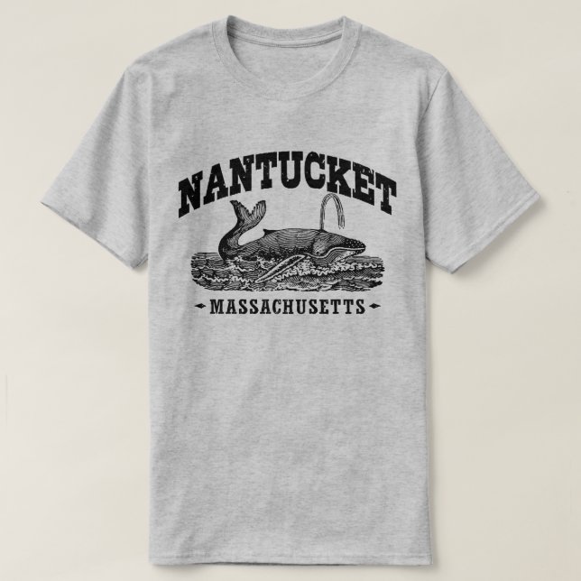 Nantucket Whale T-shirt (Design framsida)
