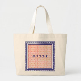 Nantucket Zip-kod Tote Bag Jumbo Tygkasse