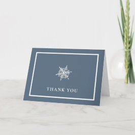Nany Blue Modern Snowflake Ram Baby Shower Tack Kort