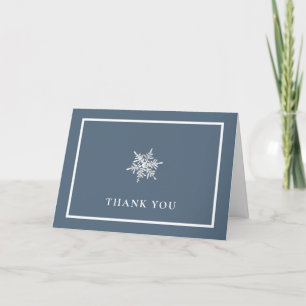 Nany Blue Modern Snowflake Ram Baby Shower Tack Kort