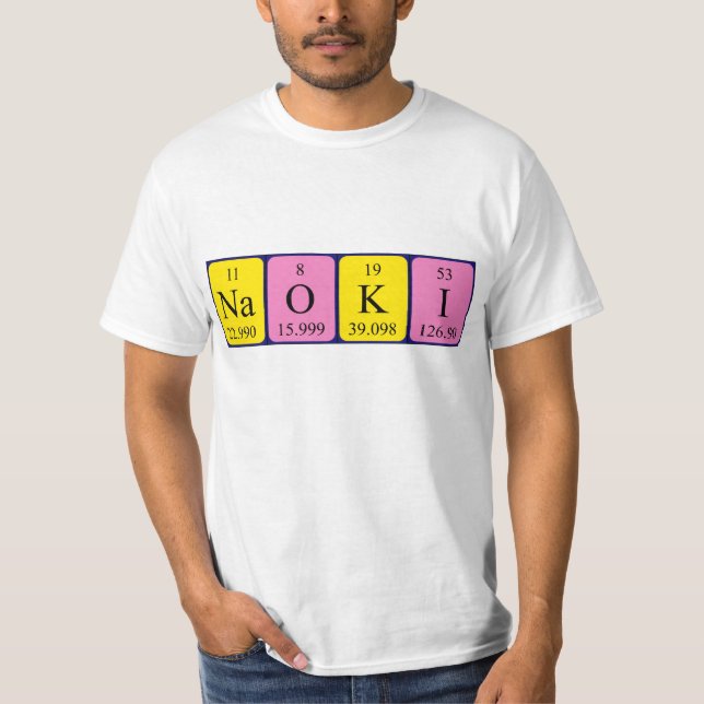 Naoki Periodisk skjorta bord namn Tee Shirt (Framsida)