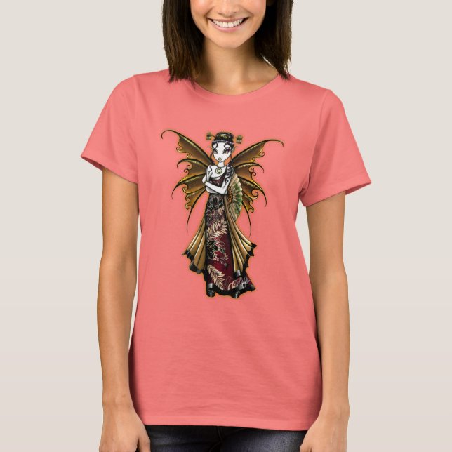 "Naomi" Oriental Fairy Art Dragon Tattoo Shirt Tee (Framsida)