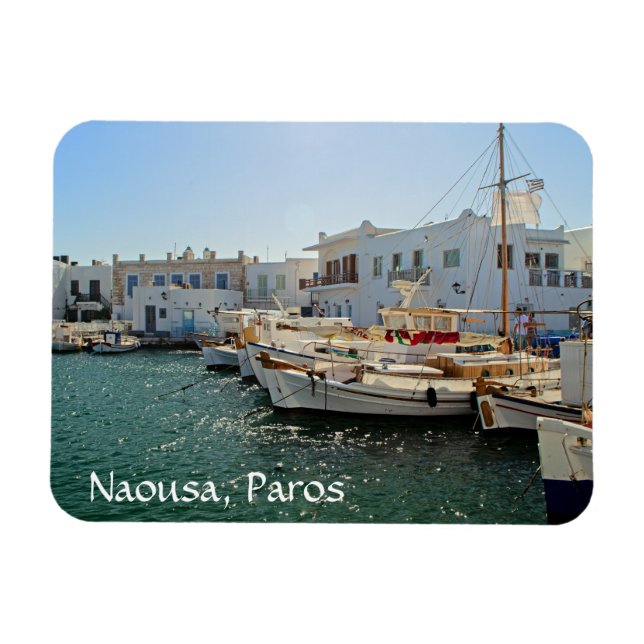 Naousa Paros Greece Magnet (Horisontell)