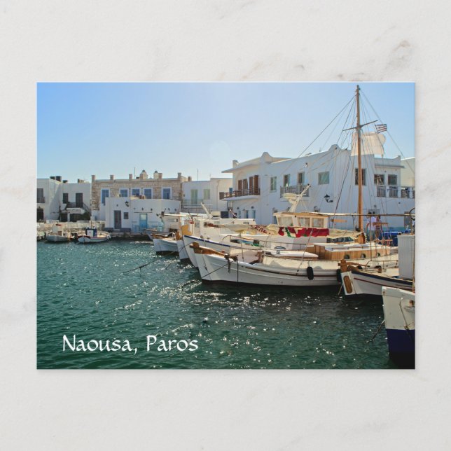 Naousa Paros Grekland Vykort (Framsida)