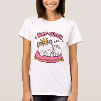 Nap Drottning Katt Mamma Tröja | Söt Kawaii Sovand