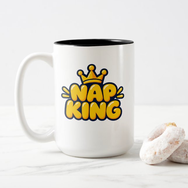 Nap Drottning Två-Tonad Mugg (Med munk)
