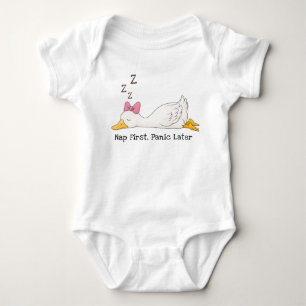 Nap First, Panic Senare - Fånig Goose T Shirt