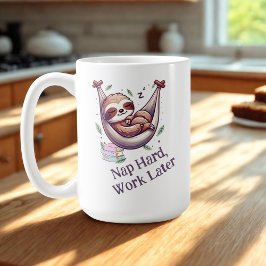 Nap Hard Sloth Kaffemugg