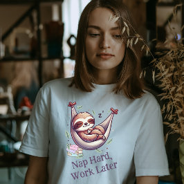 Nap Hard Sloth T Shirt