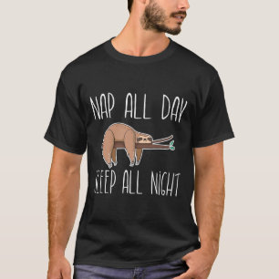 Nap hela dagen - viloläge hela natten Sömnig Anima T Shirt
