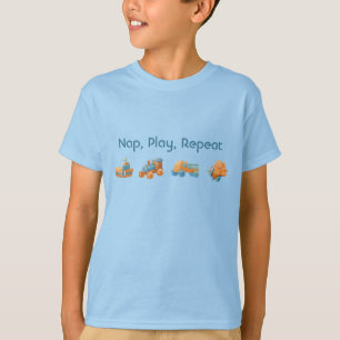 Nap Play Repeat Roligt Småbarn-citat T Shirt