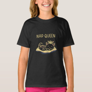 Nap Queen Cat - Embrace Kattdjur Relaxatio T Shirt