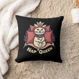 Nap Queen Cat - Sleeping Beauty Cat - Dreamy Cat Kudde