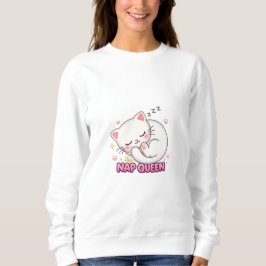 Nap Queen Cat Sticker | Cute Sleeping Cat T Shirt