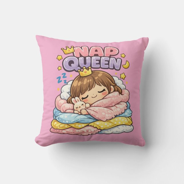 Nap Queen Kawaii Cushion Pillow Kudde (Framsida)