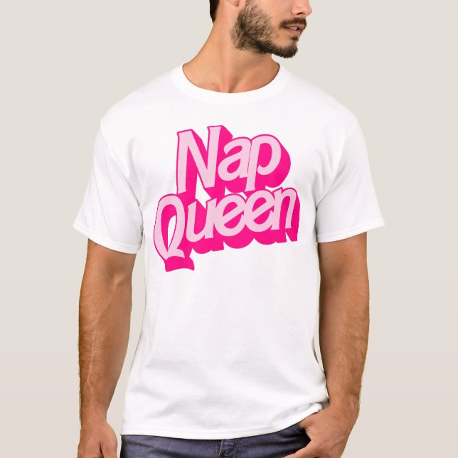 Nap Queen - Lazy Ssov Älskare T Shirt (Framsida)