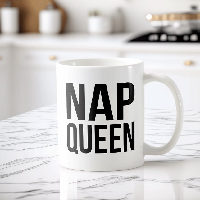 Nap Queen Quote Kaffemugg (Skapare uppladdad)