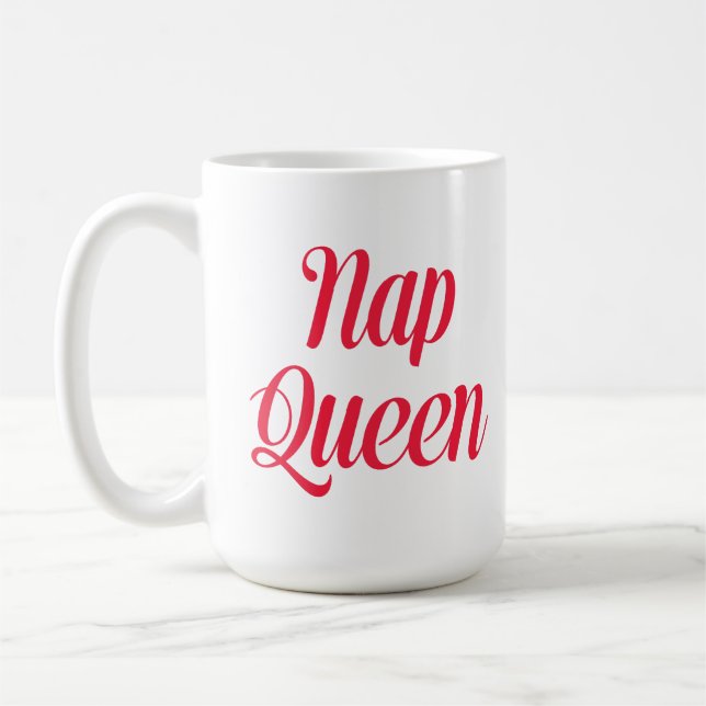 Nap Queen Rosa Cherry Red Kaffemugg (Vänster)