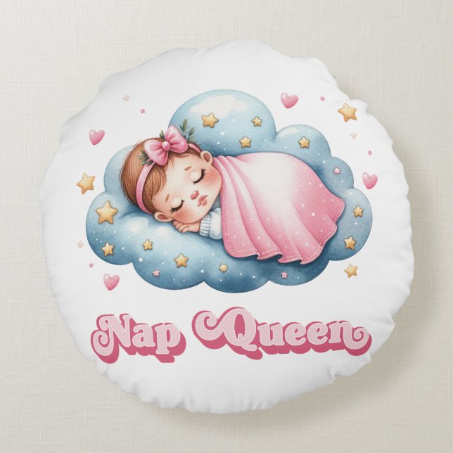 Nap Queen Rund Kudde (Baksidan)