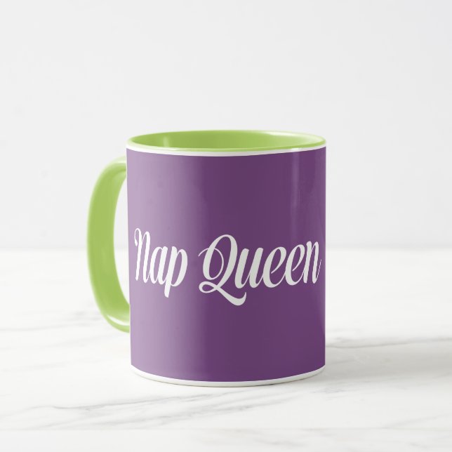 Nap Queen Typography Mugg (Framsida vänster)