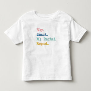 Nap Snack Ms Rachel Repeat Shirt för barn T