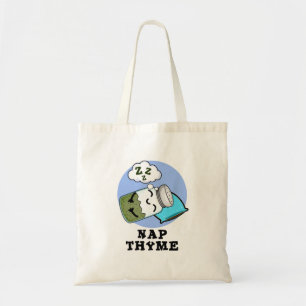 Nap Thyme Funny Sleeping Herb Pun Tygkasse