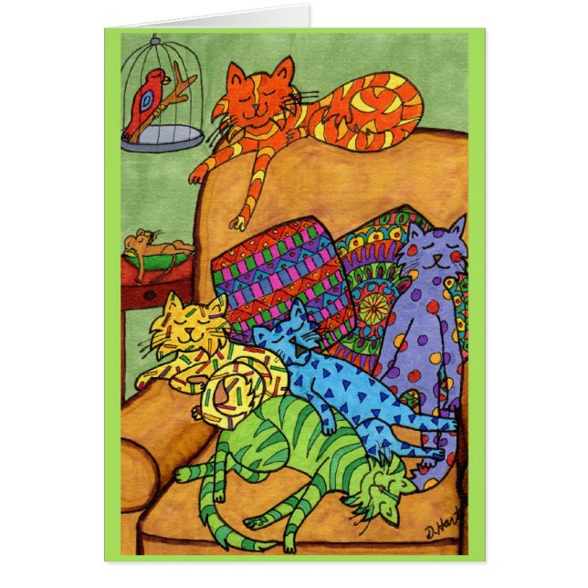 Nap-tid Hälsningskort (Framsidan)