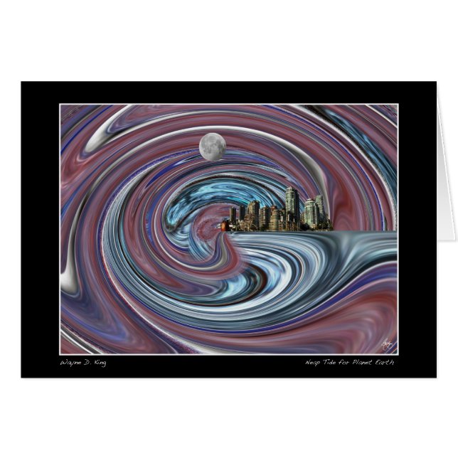 Nap Tide for Planet Earth Hälsningskort (Framsidan Horizontal)