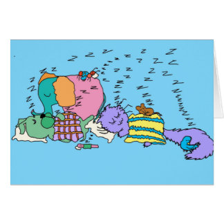 Nap-tidsnotecard Hälsningskort