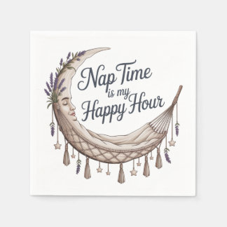 Nap Time Is My Happy Hour Pappersservett