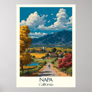 Napa California Art Print Vin Land Poster