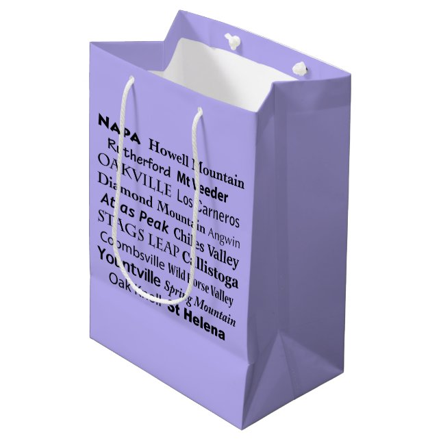 Napa Sonoma Vin Gift Bag (Framsidan Vinklad)