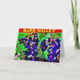 Napa Valley-anteckningskort<Blank Inside> Tack Kort