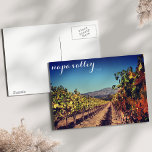 Napa Valley Autumn Harvest Vineyard vykort<br><div class="desc">Fall på vingårdarna! Vacker Napa Valley på en kristallklar höstdag.</div>