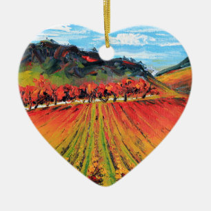 Napa Valley av Lisa Elley Julgransprydnad Keramik