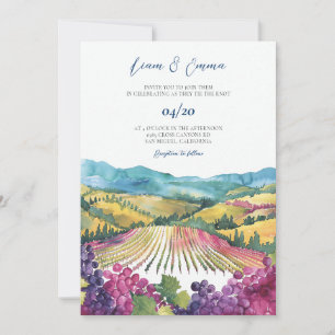 Napa Valley California bröllopsinbjudan Inbjudningar