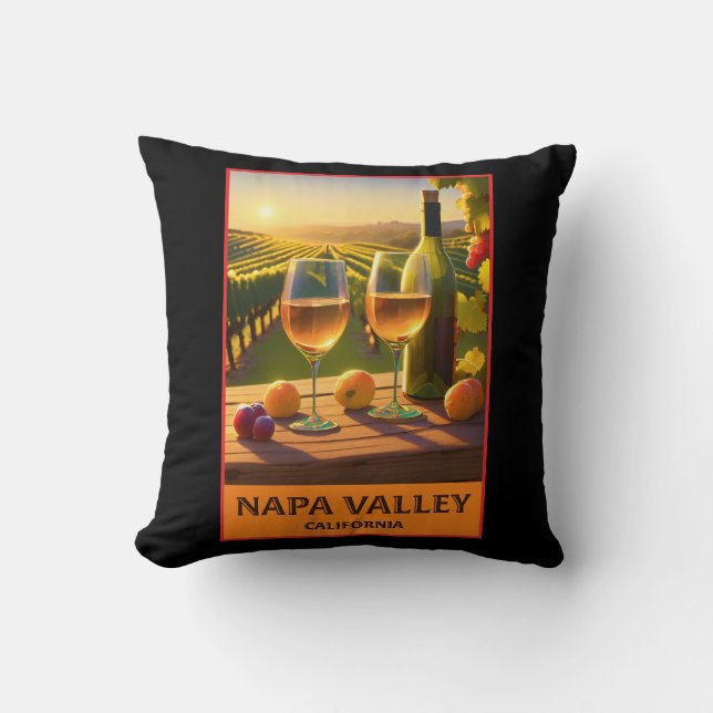 Napa Valley California Kudde (Framsida)