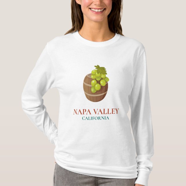 Napa Valley - California Långärmad T-Shirt (Framsida)