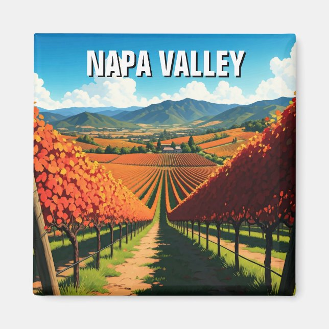 Napa Valley California Magnet (Framsidan)