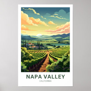 Napa Valley California Travel Print Poster