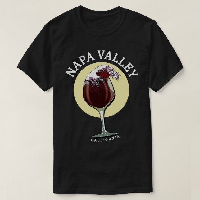 Napa Valley California Vin T Shirt (Design framsida)