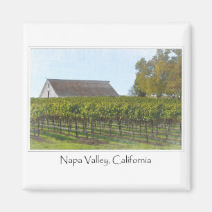Napa Valley California Vineyard och Barn Magnet